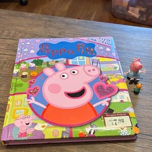 Peppa Pig First Look & Find Board Book – Like New (10” x 12”)